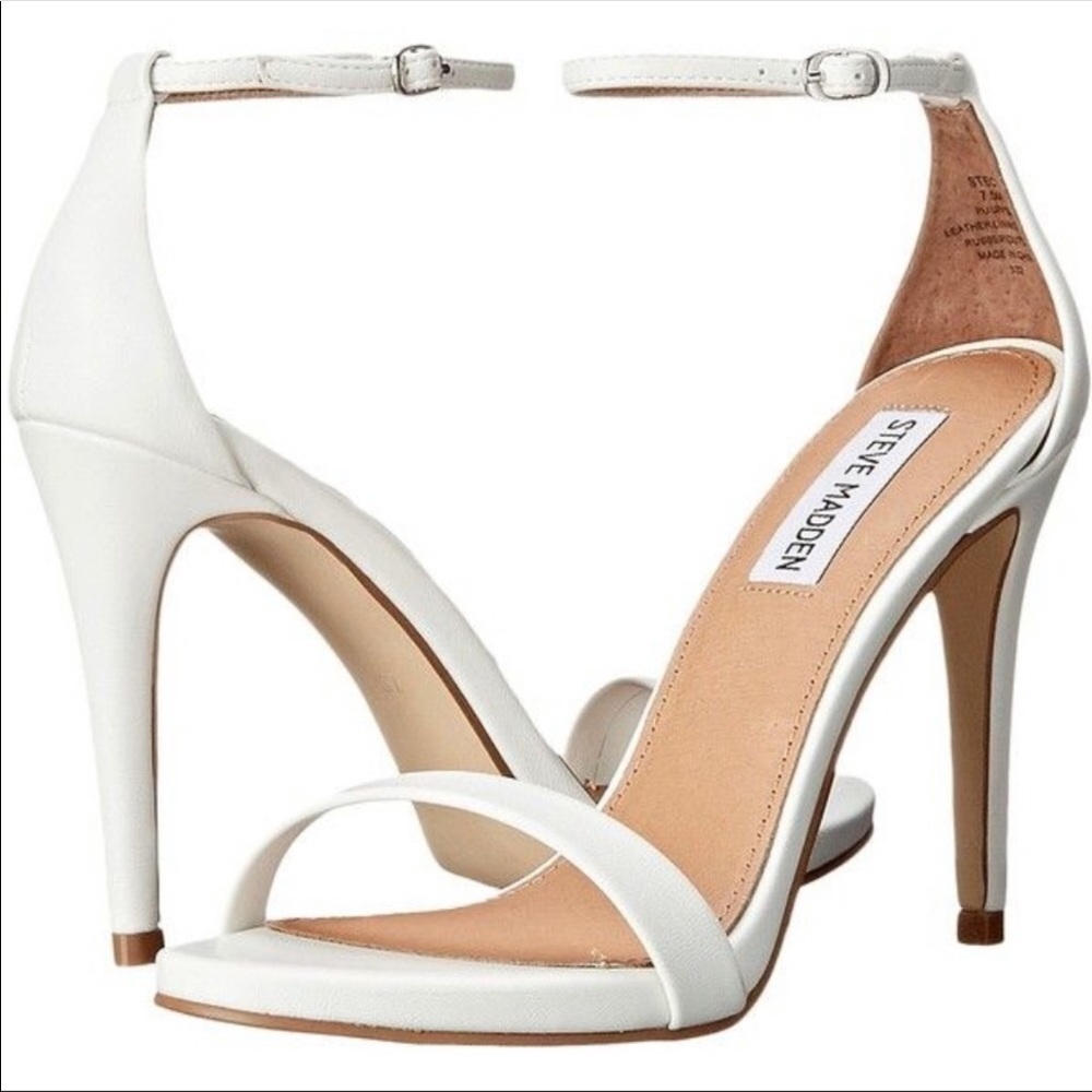 Steve Madden White Heels Size 9